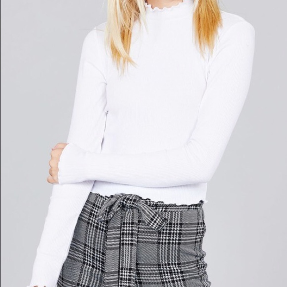 Long Sleeve Ribbed Top - Picture 2 of 6